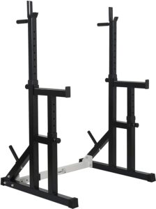 RIP squat rack with weight plate holders