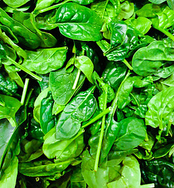 A good source of iron - Spinach
